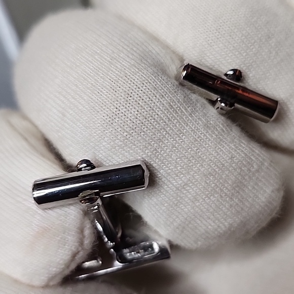 Cufflinks set of 3 Unbranded black Enamel - Picture 8 of 8